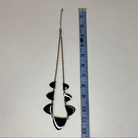 Francesca’s Preppy Black & Gold Statement Necklace - Picture 6 of 6
